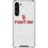 University of Southern California USC Fight On Grey Galaxy S24 FE Clear Case